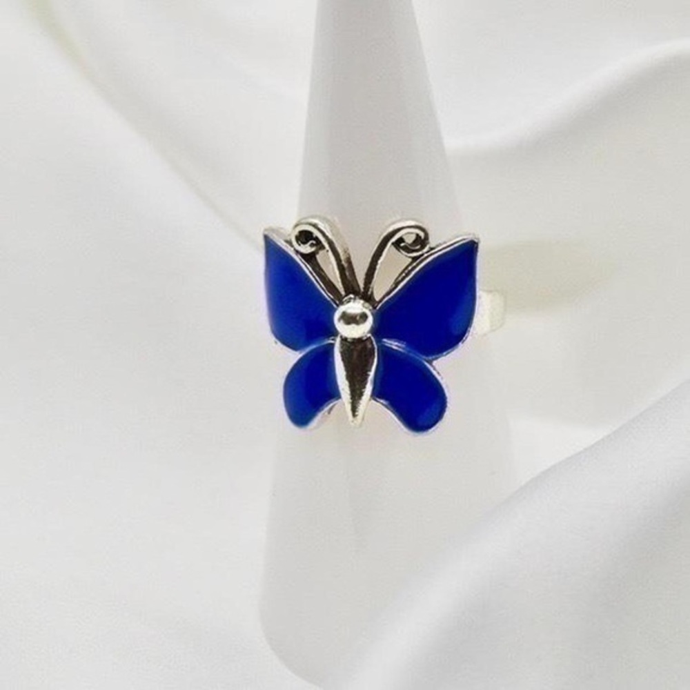 Blue Butterfly Ring